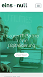 Mobile Screenshot of einsundnull.de